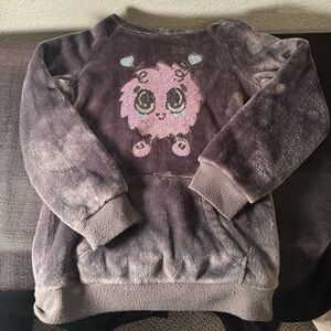 Little girls size 6 George fleece sweater with ears and sequins
